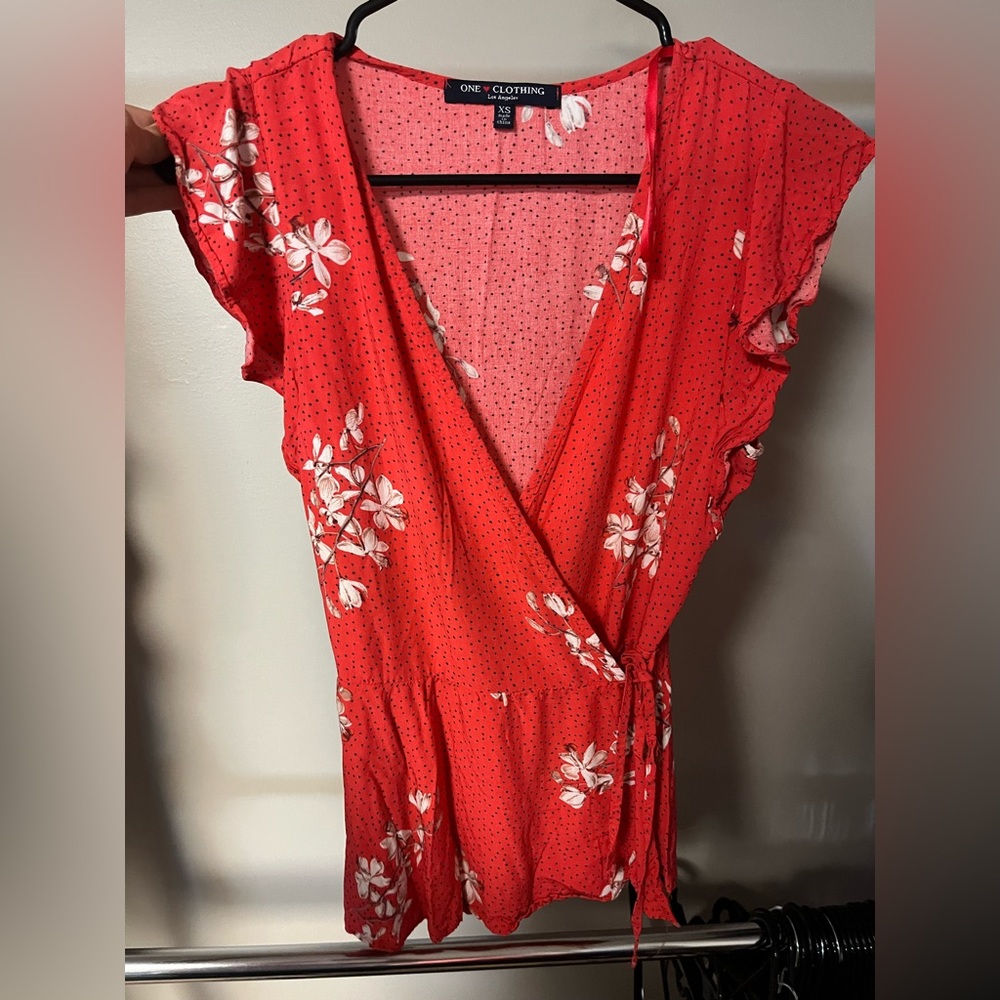Red Cross tie shirt